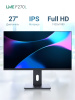 Монитор Lime 27" F270L Black (IPS, 1920x1080, VGA+HDMI+DP+USB In/2xOut+Audio out +DC, 4 ms, 178°/178°, 250 cd/m, 1000:1, 100Hz, Pivot, Flat, внутр. БП)