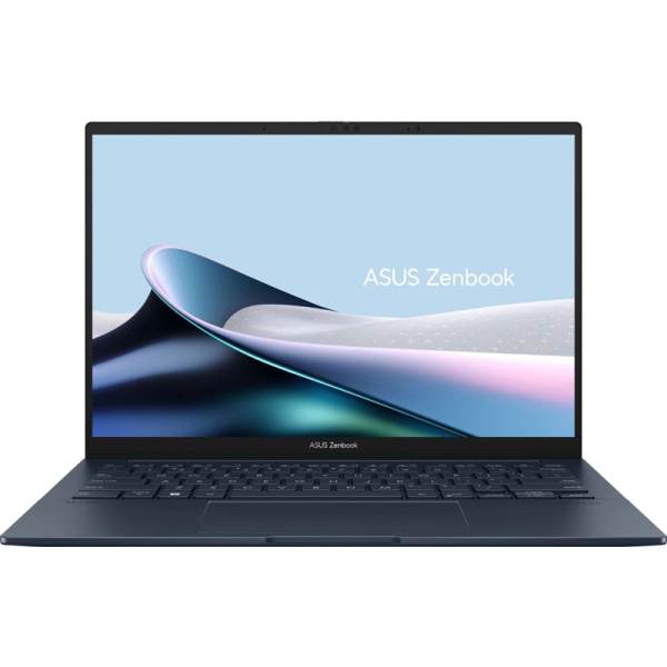 Ноутбук/ ASUS UX3405MA-PP898 14"(2880x1800 OLED 16:10)/Intel Core Ultra 9 185H(2.3Ghz)/16384Mb/1024SSDGb/noDVD/Int:Intel Arc graphics/Cam/BT/WiFi/75WHr/war 1y/1.2kg/Ponder Blue/DOS