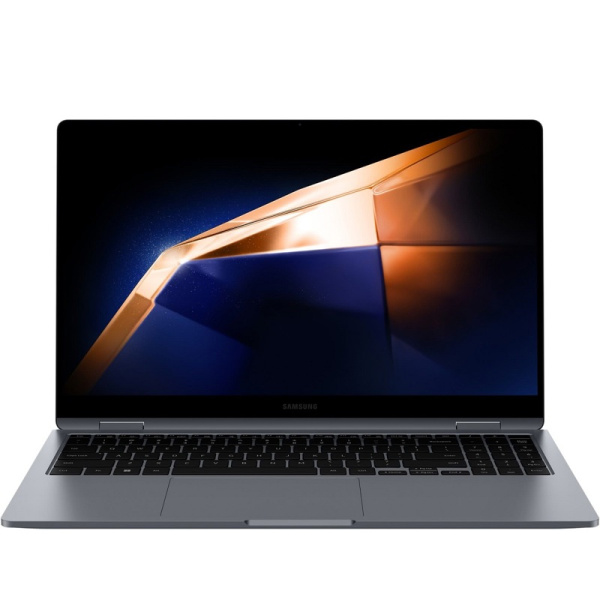 Ноутбук/ Samsung Galaxy Book4 360 15""(1920x1080 AMOLED)/Touch/Intel Core 7 150U(1.8Ghz)/16384Mb/512PCISSDGb/noDVD/Int:Intel® Graphics/Cam/BT/WiFi/68WHr/war 1y/1.16kg/Gray/Win11Home + Eng kbd 3 pin