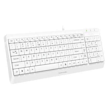Клавиатура + мышь A4Tech Fstyler F1512 клав:белый мышь:белый USB (F1512 WHITE)