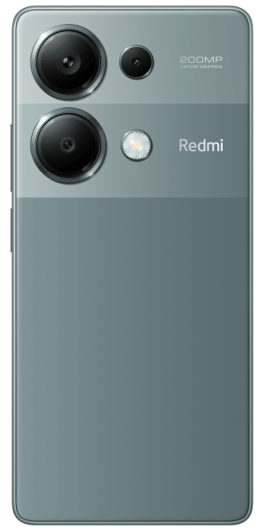 Redmi Note 13 Pro Forest Green (23117RA68G), 16,9 cm (6.67") 20:9 2400 x 1080, 2х2.8 ГГц + 6х2.0 ГГц, 8 Core, 12 GB, 512 GB, 200 МП/16Mpix, 2 Sim, 5.2, Wi-Fi, NFC, GPS / A-GPS, ГЛОНАСС, Galileo, Beidou, Type-C, 5000 mAh, 187g, 161 ммx75 ммx8 мм