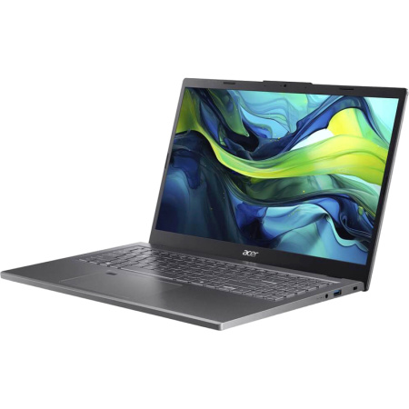 Ноутбук/ ACER Aspire 15 A15-51M-59VN 15.6"(1920x1080 (матовый) IPS)/Intel Core 5 120U(1.4Ghz)/8192Mb/512PCISSDGb/noDVD/Int:UMA/Cam/BT/WiFi/50WHr/war 1y/1.8kg/Iron/noOS