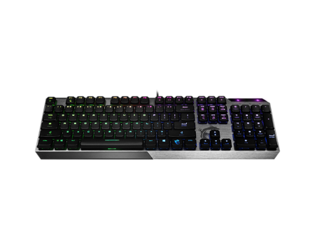 Gaming Keyboard MSI VIGOR GK50 LOW PROFILE, Wired, Mechanical, with Kailh Low Profile Tactile Keys, Floating Key Design, RGB, Black