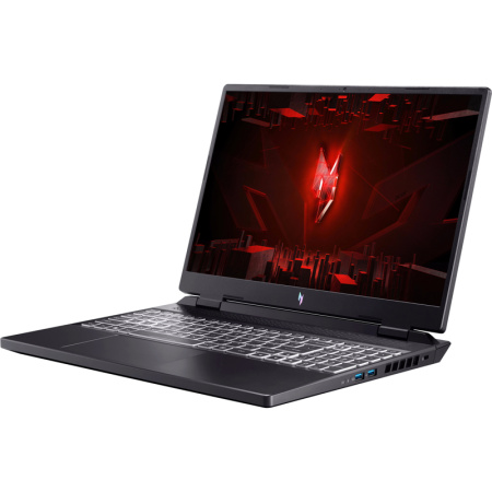 Ноутбук/ ACER Aspire Nitro AN16-41-R03M 16"(2560x1600 (матовый) IPS)/AMD Ryzen 7 7735HS(3.2Ghz)/32768Mb/1024PCISSDGb/noDVD/Ext:nVidia GeForce RTX4070(8192Mb)/Cam/BT/WiFi/50WHr/war 1y/2.2kg/Black/Win11Home