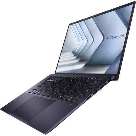 Ноутбук/ ASUS B9403CVAR-KM1217 14"(2880x1800 OLED)/Intel Core 5 120U(1.4Ghz)/16384Mb/1024PCISSDGb/noDVD/Int:shared/Cam/BT/WiFi/63WHr/war 1y/0.99kg/Star Black/DOS + магн корп; NumberPad; чехол; кабель microHDMI--RJ45
