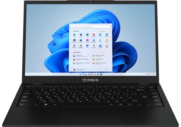 IRBIS 14NBP3007 14" FHD (1920x1080) IPS 300cd,Core i5-1335U,16Gb DDR4-3200(1),512Gb SSD,Wi-Fi 6+BT 5,48Wh,Metal case,Kbd Backlit,FPS,TPM 2.0,1.55kg,Black,3y warranty,Win11Pro