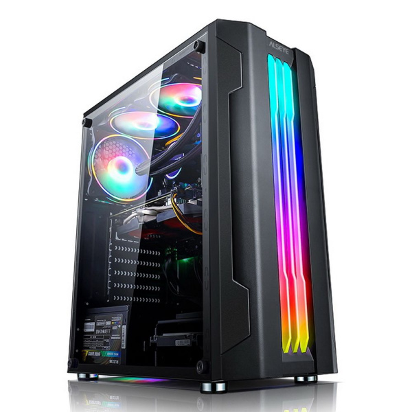 Корпус ALSEYE Auro 3.0-B Mini-ITX/Micro ATX/ATX, USB2.0*2+HD Audio+USB3.0*1, «H.D.D.(3.5»)*2pcs+S.S.D(2.5»)*2pcs, 354*185*413mm»