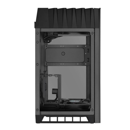 Корпус Silverstone SST-LD03B-AF TO-LD03-BK-GLASS AND AIR FLOW VENT-SST  (810256)