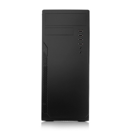 Корпус FoxLine FL-301-FZ500R |FL-301-FZ500R| ATX, 1x5.25EXT, 1x3.5EXT, 4x3.5INT, 4xUSB2.0, HDA, CPU h140, GPU |FL-301-FZ500R| L240, w/o FAN, w/500W ATX PSU, w/1.2m EU pwr cord