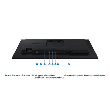 Монитор 23.8" SAMSUNG S24D400GAI Black (IPS, 1920x1080, HDMI+HDMI+DP, USB Hub, 5 ms, 178°/178°, 250 cd/m, 1000:1, 100Hz, Pivot)