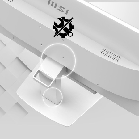 Монитор 23.8" MSI PRO MP2412W White (VA, 1920x1080, D-Sub+HDMI+DP, 1 ms, 178°/178°, 300 cd/m, 4000:1 (100M:1), 100Hz)