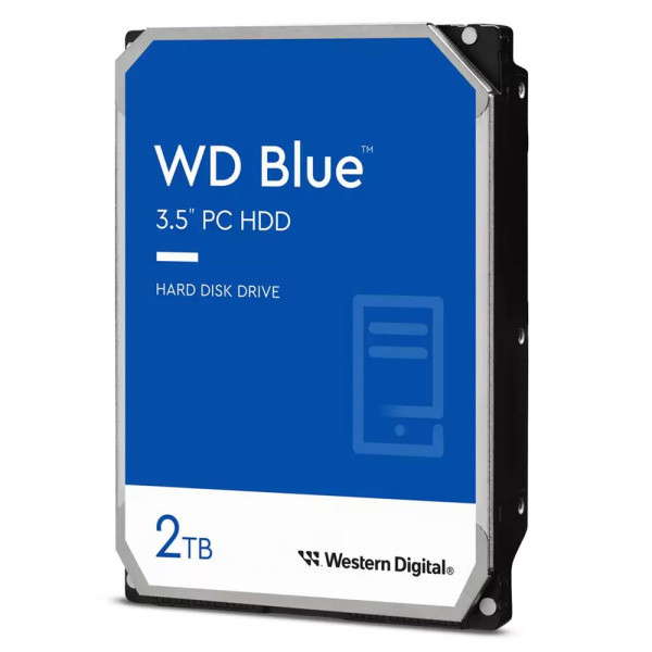Жесткий диск WD SATA-III 2Tb Blue (5400rpm) 64Mb 3.5" (WD20EARZ)