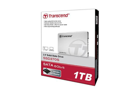 Твердотельный диск 1TB Transcend, 370S, SATA III [R/W - 470/570 MB/s]