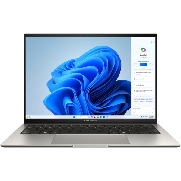 Ноутбук/ ASUS UX5304VA-NQ396 13.3"(2880x1800 OLED 16:10)/Intel Core i7 1355U(1.7Ghz)/16384Mb/1024SSDGb/noDVD/Int:Intel Iris Xe Graphics/Cam/BT/WiFi/63WHr/war 1y/1kg/Basalt Grey/DOS + магн-алюм корп; чехол