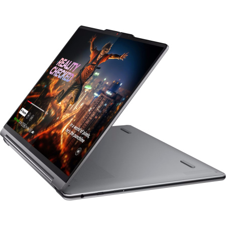 Ноутбук/ Lenovo Yoga 9 2-in-1 14IMH9 14"(3840x2400 OLED)/Touch/Intel Core Ultra 7 155H(1.4Ghz)/32768Mb/1024SSDGb/noDVD/Int:Intel Arc graphics/Cam/BT/WiFi/75WHr/war 1y/1.32kg/luna grey/Win11Home + 65W, Pen, RU kbd