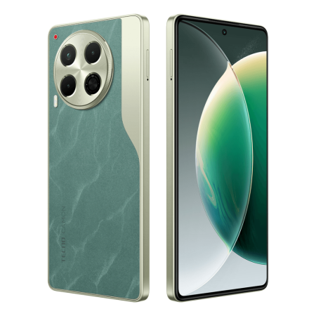CL7 CAMON 30 5G 8+256 Lake Green, 6.78" Asahi Glass, 20:9, 2436 x 1080 Mpix, 2.2GHz x2 + 2.0GHz x6 , 8 Core, 8GB RAM, 256GB, up to 1TB flash, 50Мп+AI+2Мп/50Мп, 2Sim, LTE, 4G, 5G, BT v5.3, WiFi, GPS/AGPS, Type-C, 5000mAh, Android 14, 195g, 165,37 ммx75,93