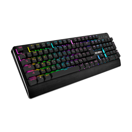 Механическая игровая клавиатура SVEN KB-G9700 (104 кл,+12Fn,RED switch, RGB, мет, корпус)