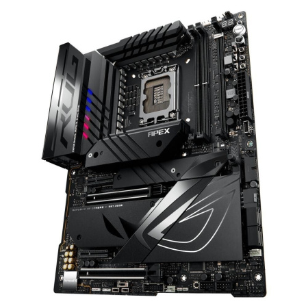 ASUS ROG MAXIMUS Z790 APEX ENCORE (Socket 1700, ATX, 2xDDR5(96GB), 2xPCIe 5.0x16/2xPCIe 4.0x4, 1xLAN (2.5GbE), Wi-Fi 7, BT, 4xSATA 6Gb/s, 5xM.2, 1xDIMM (2xM.2), 1xType-C, 9xUSB 3.2, 2xPS/2, ATX)