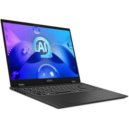 Ноутбук/ MSI Prestige 16 AI Evo B1MG-035RU 16"(2560x1600 (глянцевый) IPS)/Intel Core Ultra 7 155H(1.4Ghz)/16384Mb/1024PCISSDGb/noDVD/Int:Intel Arc graphics/Cam/BT/WiFi/war 1y/1.5kg/Stellar Gray/Win11Home
