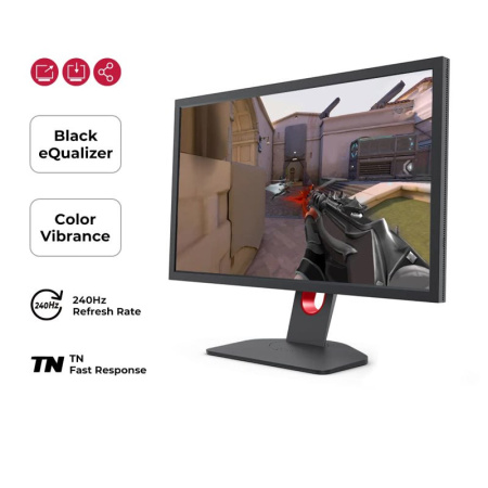 Мониторы/ Benq XL2540K 24.5'', 1920x1080, TN,  240Hz, 12M:1, 320cd, 1ms, 3xHDMI, DP, FreeSync, Height adj 155, Pivot, 3Y, Black