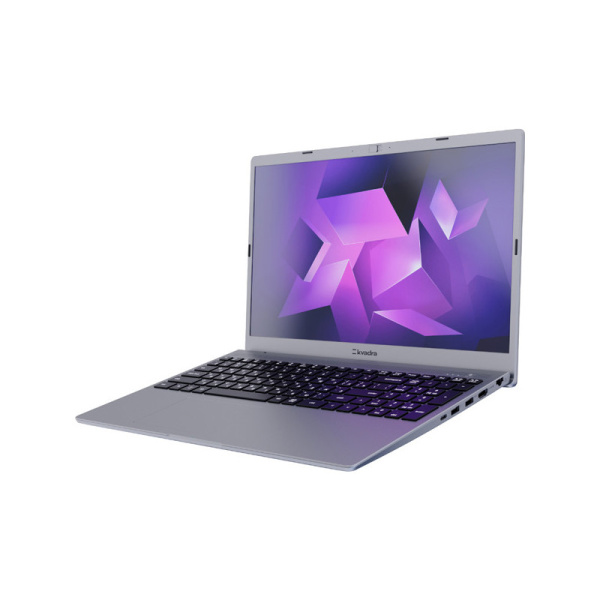 Ноутбук/ Ноутбук KVADRA NAU LE15T 15.6"(1920x1080 IPS)/Intel Core i3 1215U(1.2Ghz)/8192Mb/256SSDGb/noDVD/Int:Intel UHD Graphics/Cam/BT/WiFi/55WHr/war 1y/1.75kg/серебро/noOS