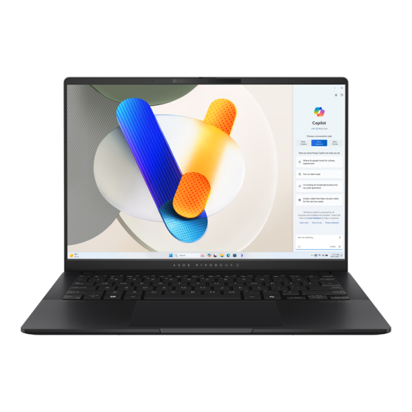 Ноутбук/ ASUS S5406SA-QD202 14"(1920x1200 OLED 16:10)/Intel Core Ultra 5 226V(2.1Ghz)/16384Mb/1024PCISSDGb/noDVD/Int:Intel Arc graphics/Cam/BT/WiFi/75WHr/war 1y/1.3kg/Neutral Black/DOS + алюм корп