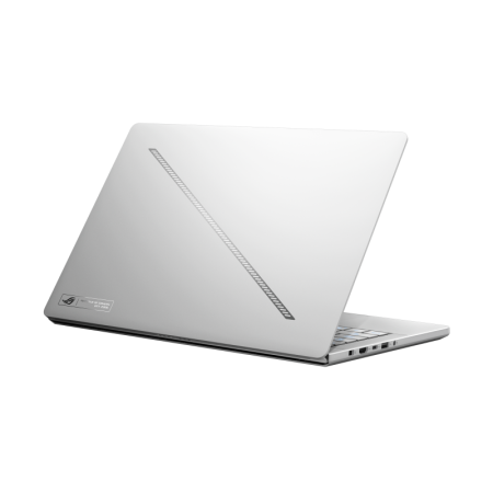 Ноутбук/ ASUS ROG Zephyrus G14 GA403UU-QS080 14"(2880x1800 OLED 120Hz)/AMD Ryzen 7 8845HS(3.8Ghz)/16384Mb/1024PCISSDGb/noDVD/Ext:nVidia GeForce RTX4050(6144Mb)/Cam/BT/WiFi/73WHr/war 1y/1.5kg/Platinum White/DOS