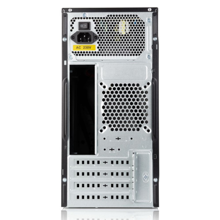 Корпус Foxline FL-733 (FL-733R-FZ450R-U32) mATX, 2x5.25EXT, 2x3.5EXT, 5x3.5INT, 2xUSB3.0, 2xUSB2.0, HDA, w/o FAN, w/450W ATX PSU, w/1.2m EU pwr cord (970863)