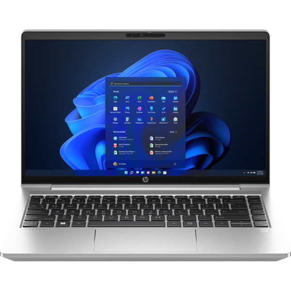 HP Probook 440 G10 14"(1920x1080)/Intel Core i5 1335U(1.3Ghz)/16384Mb/512SSDGb/noDVD/Int:Intel Iris Xe Graphics/Cam/BT/WiFi/51WHr/war 1y/1.42kg/Silver/DOS + HP Nano Lock, USB Mouse, HP Sleeve, USB-C Hub