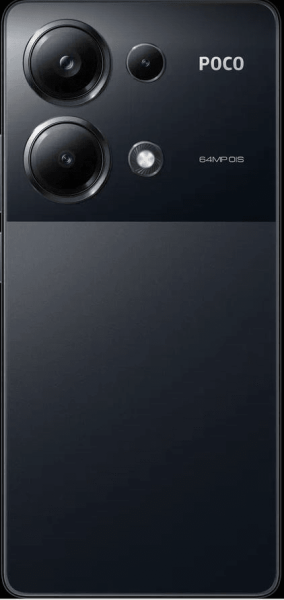 POCO M6 Pro Black (2312FPCA6G), 16,9 cm (6.67") 20:9 2400 x 1080, 2x2.30 GHz Cortex-A76 + 6x1.8 Cortex-A55, 8 Core, 12 GB, 512 GB, 64 МП+ 8МП + 2МП/16Mpix, 2 Sim, 2G, 3G, LTE, BL v5.1, WiFi 802.11 a/b/g/n/ac/ax, NFC, A-GPS, GALILEO, BEIDOU, GLONASS, GPS,