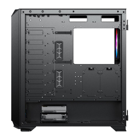 Корпус ACD Fort 279G ATX, Black, USB2.02+USB 3.0+HD audio, RGB FANs: 4 x 14cm, TGlass side cover, SPCC 0,9 mm., 9 слотов для жестких дисков (7+2)