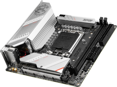 Материнская плата MSI MPG B760I EDGE WIFI Soc-1700 Intel B760 2xDDR5 mini-ITX AC`97 8ch(7.1) GbLAN+HDMI+DP