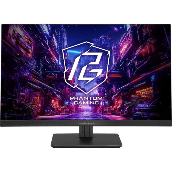 Монитор 27" ASRock Phantom Gaming PG27FFT1B Black (IPS, 1920x1080, HDMI+HDMI+DP, 1 ms, 178°/178°, 450 cd/m, 1100:1, 180Hz, HDR400, MM)