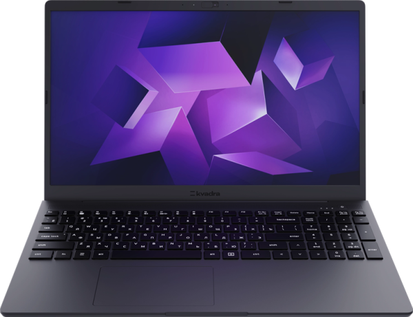 KVADRA NAU LE15T Core i5-1235U 1.3GHz,15,6" FHD (1920x1080) IPS,8Gb DDR4-3200(1), 512Gb SSD,55Wh,1.8kg,1YW,FHD Webcam,WiFi/BT, noOS, Графит, МПТ