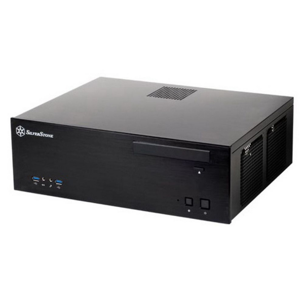 Корпус Silverstone SST-GD04B USB 3.0 Grandia HTPC Micro ATX Computer Case, Silent High Airflow Performance, black (968783)