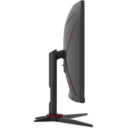 Монитор 27" AOC CQ27G2SE Black-Red  (VA, изогнутый, 2560x1440, 165Hz, 1 ms, 178°/178°, 250 cd/m, 80M:1, +2xHDMI 2.0, +DisplayPort 1.4)