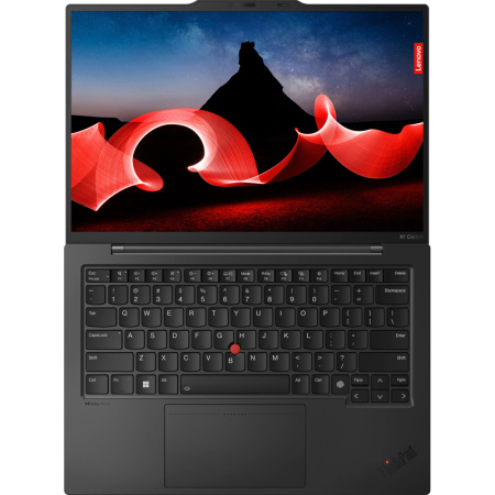 Ноутбук/ Lenovo ThinkPad X1 Carbon G12  14_2.8K_OLED/ Intel ULT7_155H/ 32GB/ 1TB_SSD/ INTEGRATED_GRAPHICS/ Intel® Wi-Fi 7 BE200 2x2 BE/ Clickpad, NO NFC, NO WWAN /FINGERPRINT_READER/ FHD RGB+IR_CAM/ NO_OS/ 1Y