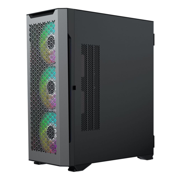 Корпус ACD Fort 279G ATX, Black, USB2.02+USB 3.0+HD audio, RGB FANs: 4 x 14cm, TGlass side cover, SPCC 0,9 mm., 9 слотов для жестких дисков (7+2)