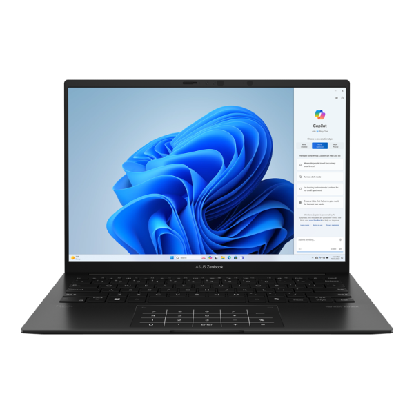 Ноутбук/ ASUS UM3406HA-QD119 14"(1920x1200 OLED 16:10)/AMD Ryzen 7 8840HS(3.3Ghz)/16384Mb/1024SSDGb/noDVD/Int:AMD Radeon/Cam/BT/WiFi/75WHr/war 1y/1.2kg/Jade Black/DOS + NumberPad; алюм корп; чехол; USB-RJ45 кабель