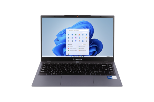 IRBIS 14NBP3004 14" FHD (1920x1080) IPS 300cd,Core i7-1255U,16Gb DDR4-3200(1),512Gb SSD,Wi-Fi 6+BT 5,48Wh,Metal case,Kbd Backlit,FPS,TPM 2.0,2xUSB-C,1.55kg,Grey,3y warranty,Win11Pro