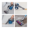Пылесос вертикальный Jimmy Cordless Vacuum Cleaner JV85 Graphite+Blue с зарядной станцией и адаптером модели ZD24W300060U