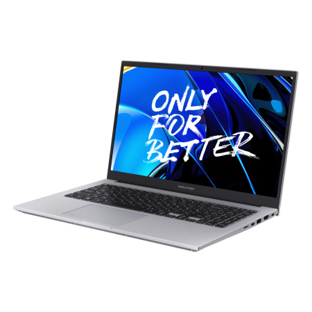 Ноутбук/ Maibenben M575 15.6"(1920x1080 (матовый) IPS)/AMD Ryzen 5 7430U(2.3Ghz)/16384Mb/512PCISSDGb/Int:AMD Radeon/Cam/BT/WiFi/49.6WHr/war 1y/1.65kg/Silver/Win11Home