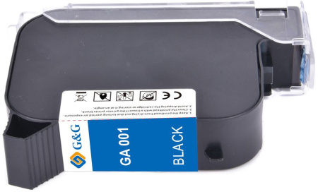 Картридж струйный G&G GA-001BK черный пигментный (42мл) для G&G GG-HH1001B/ GG-HH1001A