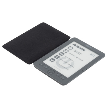 Digma M2G 6" E-ink HD 758x1024 600MHz 128Mb/4Gb/SD/microSDHC/frontlight темно-серый (1564398)