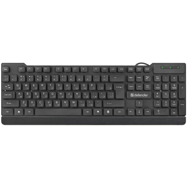 Defender Проводная клавиатура Element HB-190 USB RU,черный,полноразмерная
