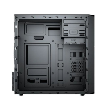 Корпус ACD Coffre 102 (MO-TC100-0000) Black, mATX, CPU 160mm, VGA 300mm, PSU 170mm,  1x5.25EXT, 1x3.5EXT/INT, 1x3.5INT, 2x2.5INT, 2xUSB 2.0, Audio, w/o FAN, w/o ATX PSU