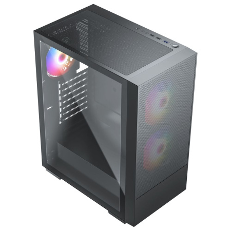 Корпус ACD Citadel 106 ATX, Black, USB3.0*1, USB*2+HD audio ,1*12cm ARGB rear+2*14cm ARGB front ,TG