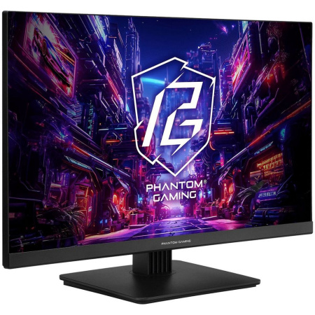Монитор 27" ASRock Phantom Gaming PG27FFT1B Black (IPS, 1920x1080, HDMI+HDMI+DP, 1 ms, 178°/178°, 450 cd/m, 1100:1, 180Hz, HDR400, MM)